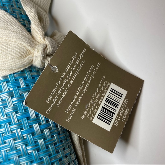 Pier 1 Tablerunner Blue / Pewter-ish 13 in… - Picture 2 of 7